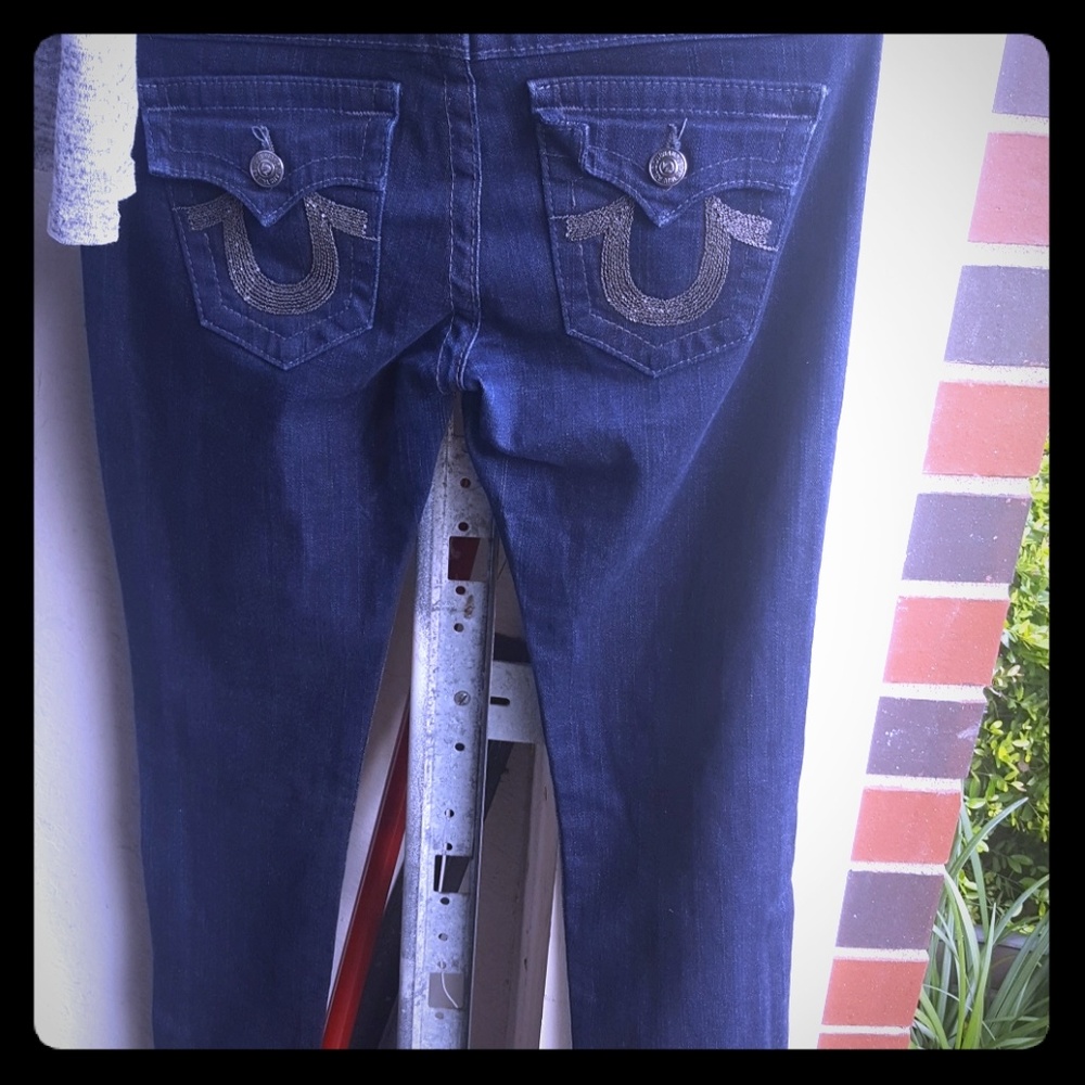 Dark Blue True Religion skinny jeans